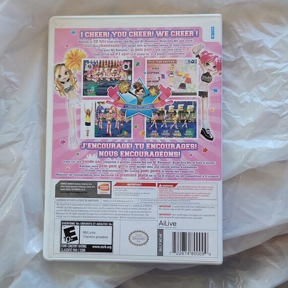 Wii We Cheer for Nintendo Wii Complete w Manual ☆ Like New ☆ - Picture 2 of 6